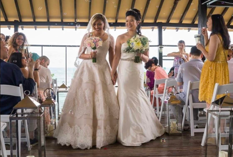 LGBTQ+ Destination Wedding Brides Wedding Ceremony
