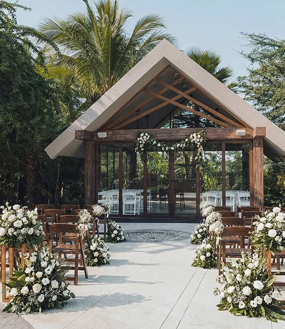 Wedding venue at Marival Resorts