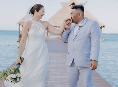 Kimberly and Nicholas on the Dreams Vista pier