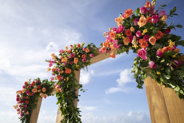 Hyatt Ziva Cancun Destination Wedding Flowers