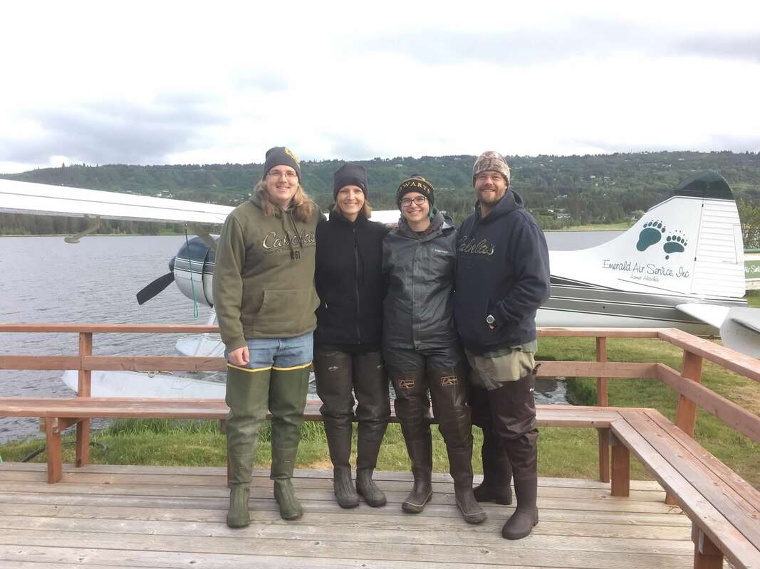 Shelli and family in Alaska
